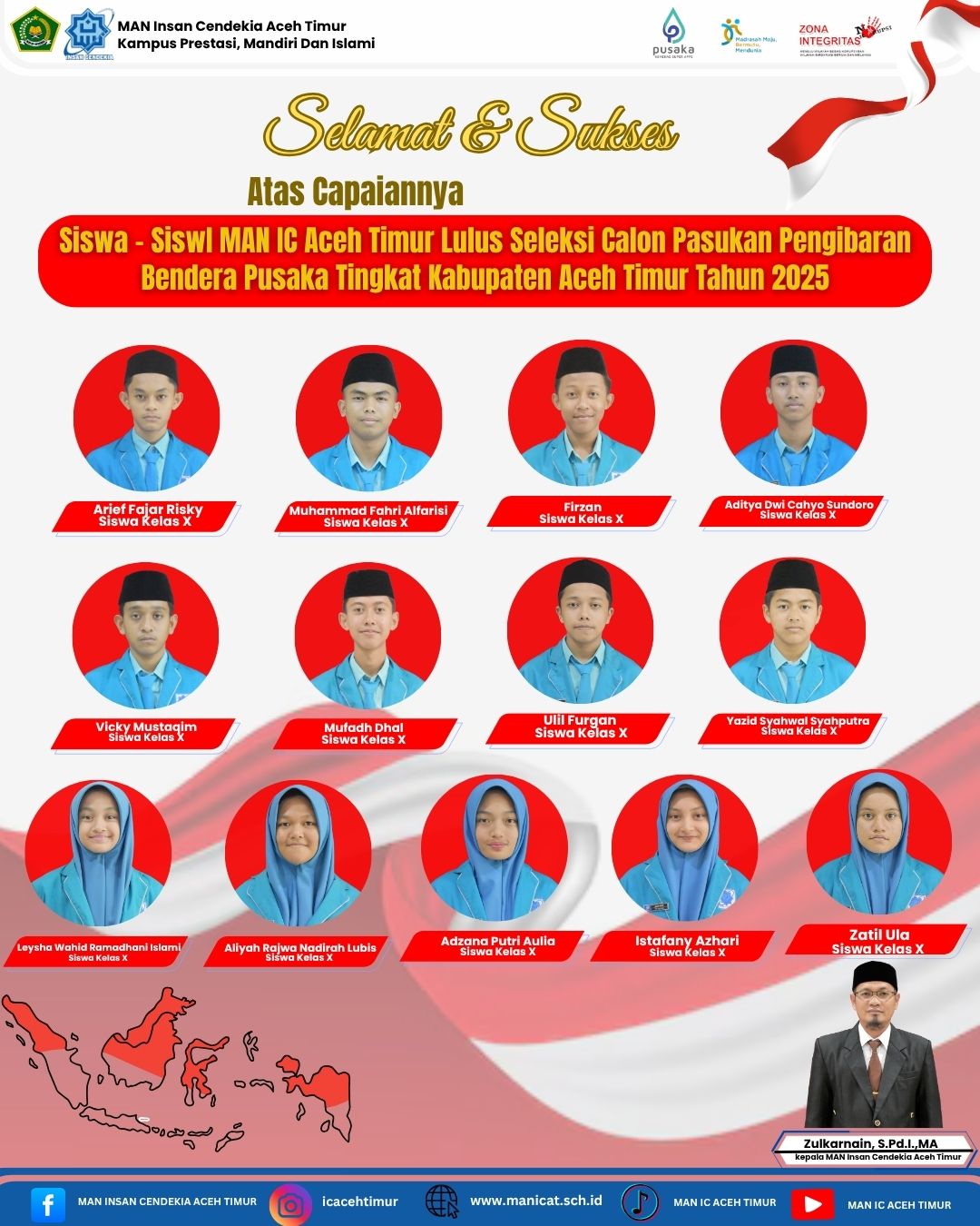 Paskibraka 2025: MAN IC Aceh Timur Torehkan Prestasi Lewat 13 Perwakilan