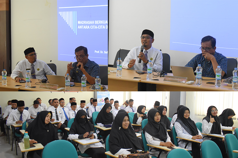 Peran Guru dalam Mewujudkan Madrasah Berprestasi: Materi Pembinaan oleh Prof. Sofyan A. Gani, MA di MAN IC Aceh Timur