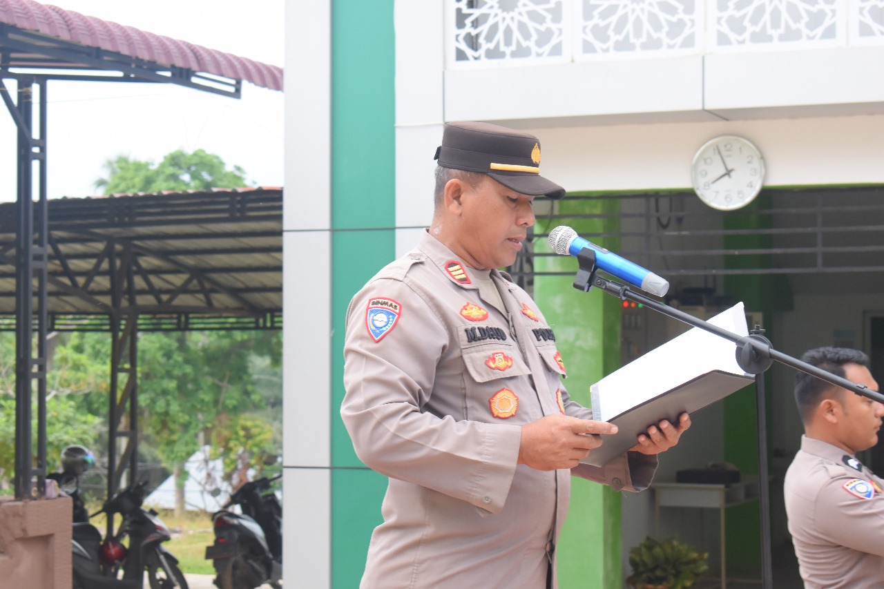 Peringatan Hari Pendidikan Nasional: Kasat Binmas Polres Aceh Timur Jadi Pembina Upacara Di MAN IC Aceh Timur