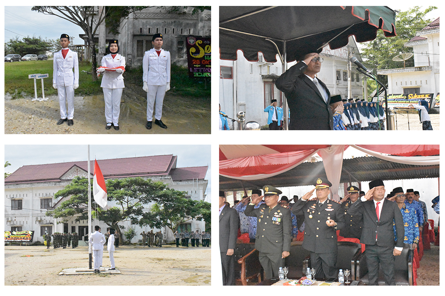 Upacara Hari Sumpah Pemuda Ke – 94 Petugas Pengibaran Bendera Merah Putih Paskibra MAN IC Aceh Timur