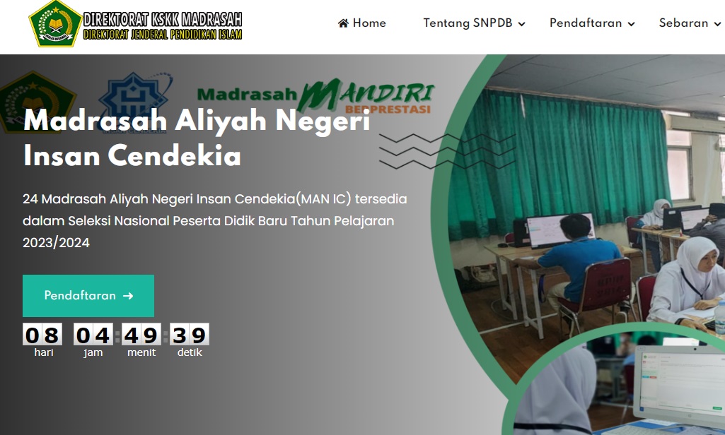 Seleksi Nasional Peserta Didik Baru (SNPDB) MAN Insan Cendekia Tahun Pelajaran 2023/2024 Segera Dibuka